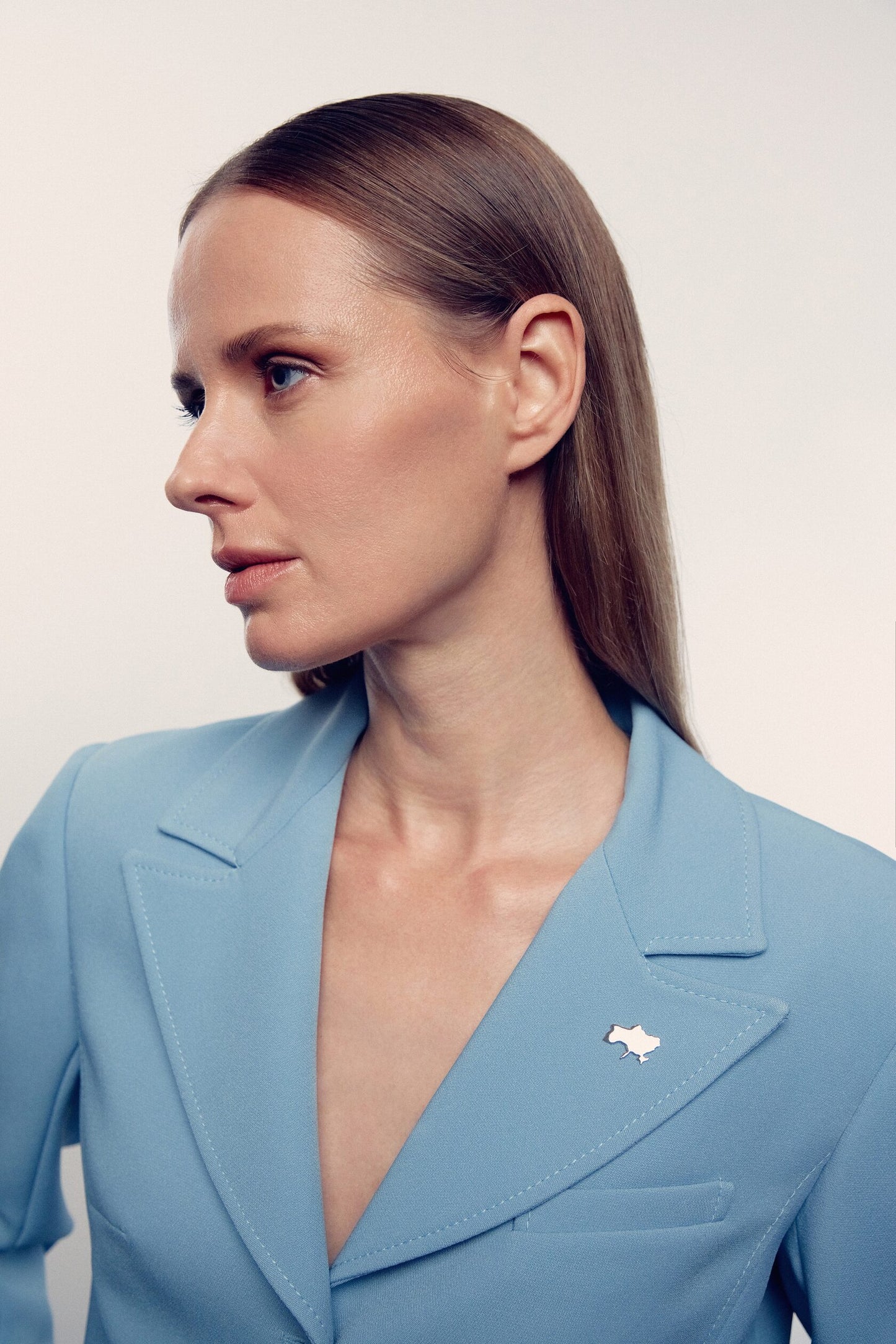 FREDINSKAYA jewelry - "Ukraine" pin/earring SILVER