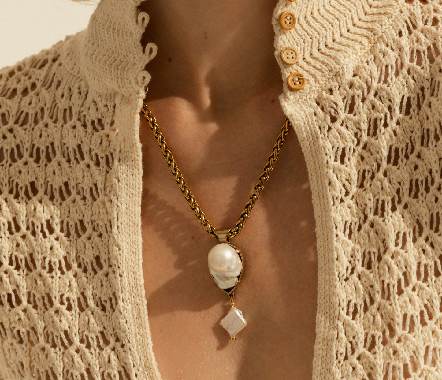 Grains de Verre - "ODESA" NECKLACE GOLD