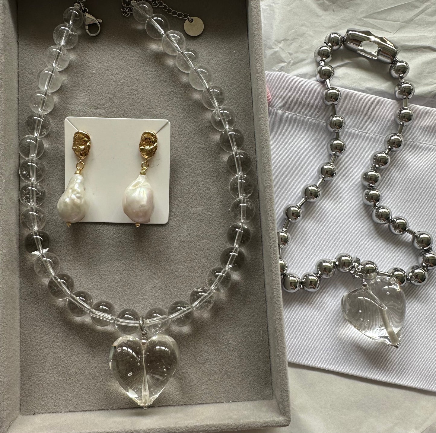 TSATSA_PETSKY "YOUR HEART STEEL NECLACE"