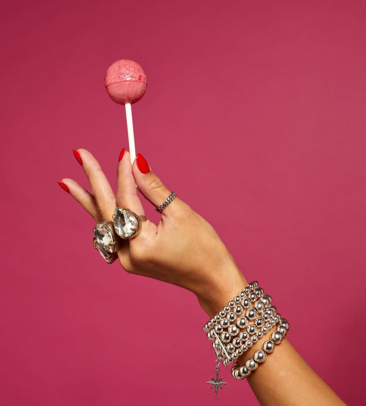 Grains de Verre - CERAMIC BEADS BRACLET WITH “MORNING STAR”