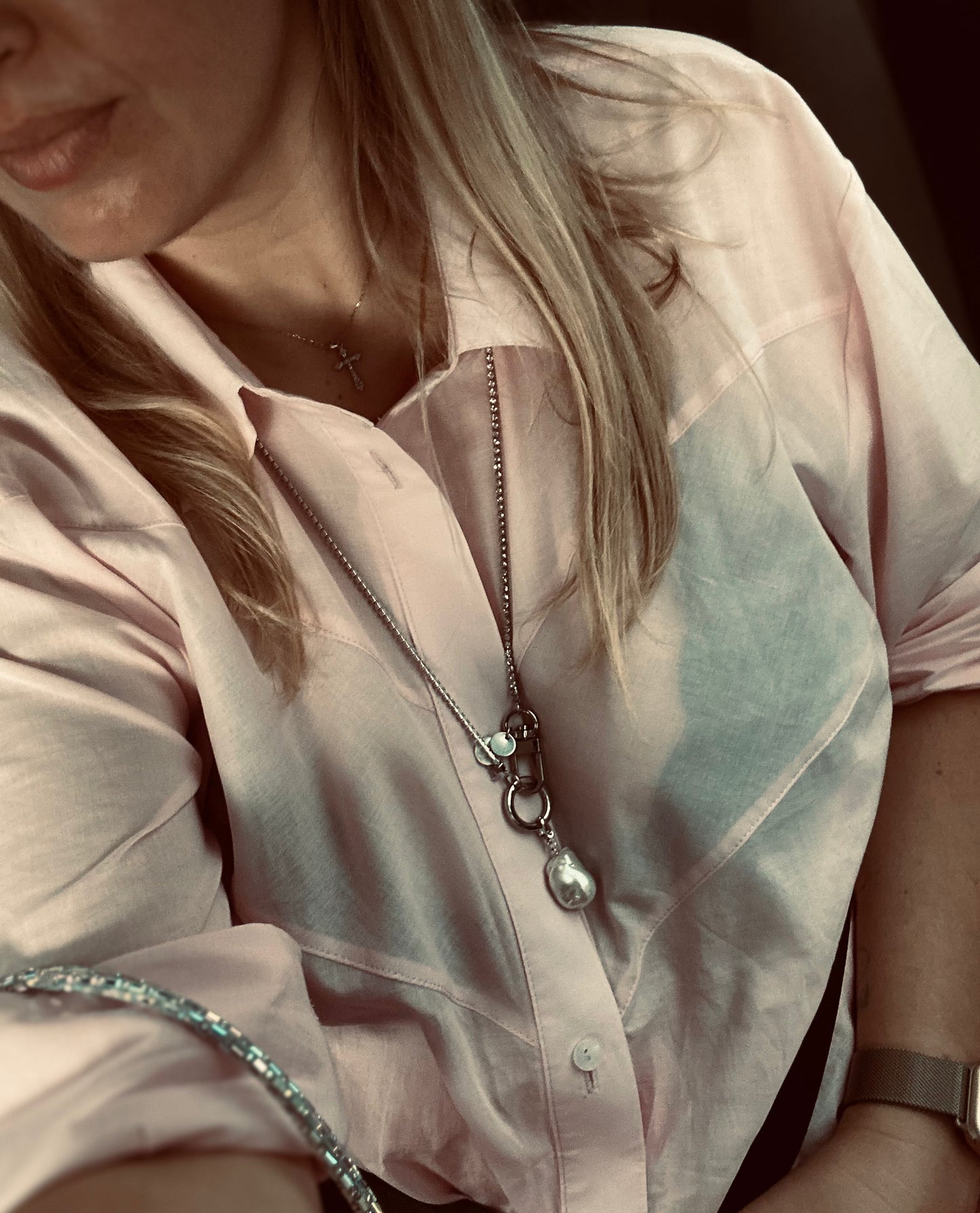 TSATSA_PETSKY "Baroque & Crystal Necklace"