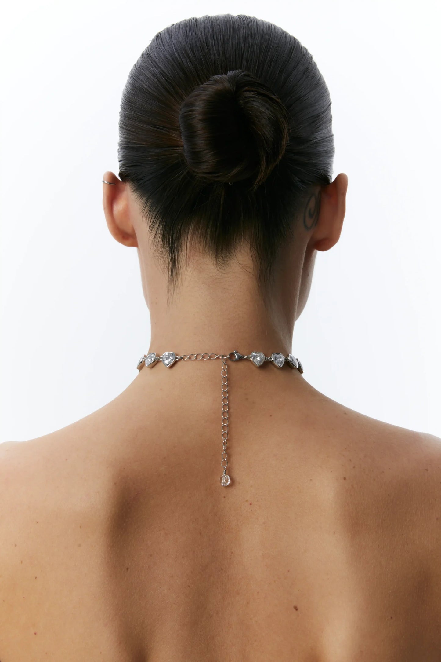 Grains de Verre - "COLD HEART" CHOKER SILVER