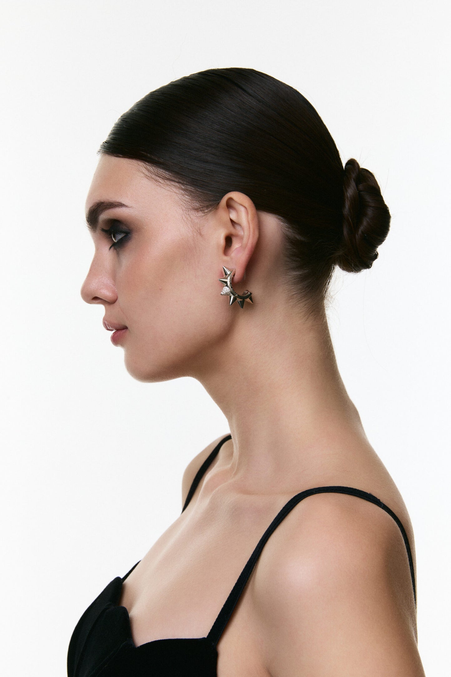 Grains de Verre - "THE THORN" Earrings Silver