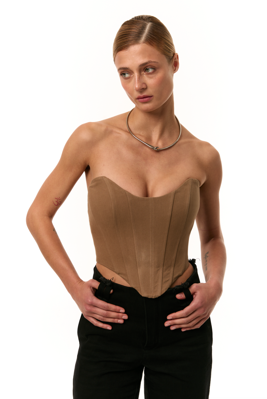 Grains de Verre - "LOOP" NECKLACE SILVER