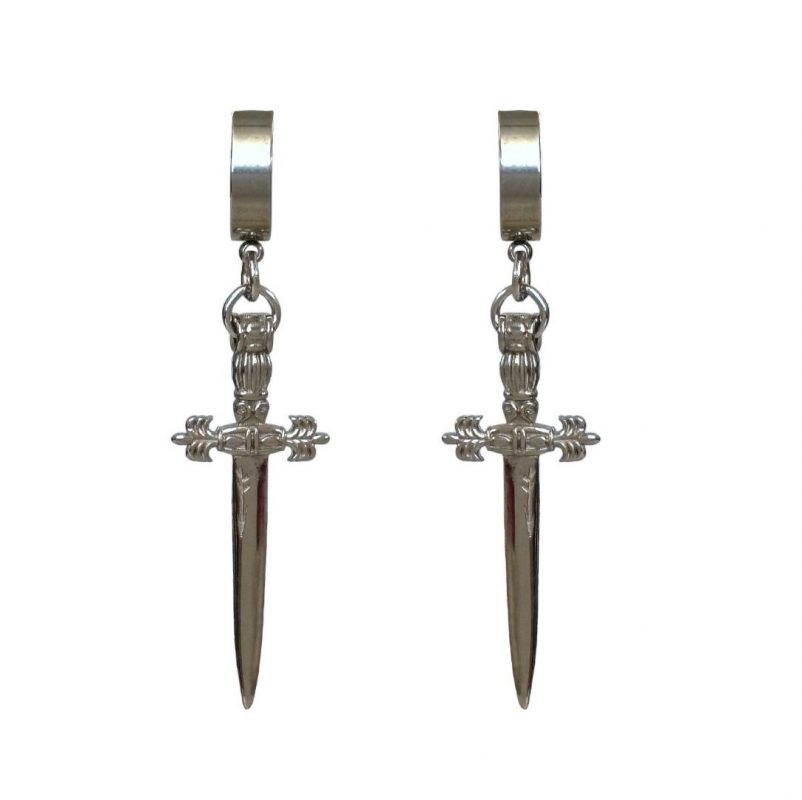 Grains de Verre - "SWORD" EARRINGS SILVER