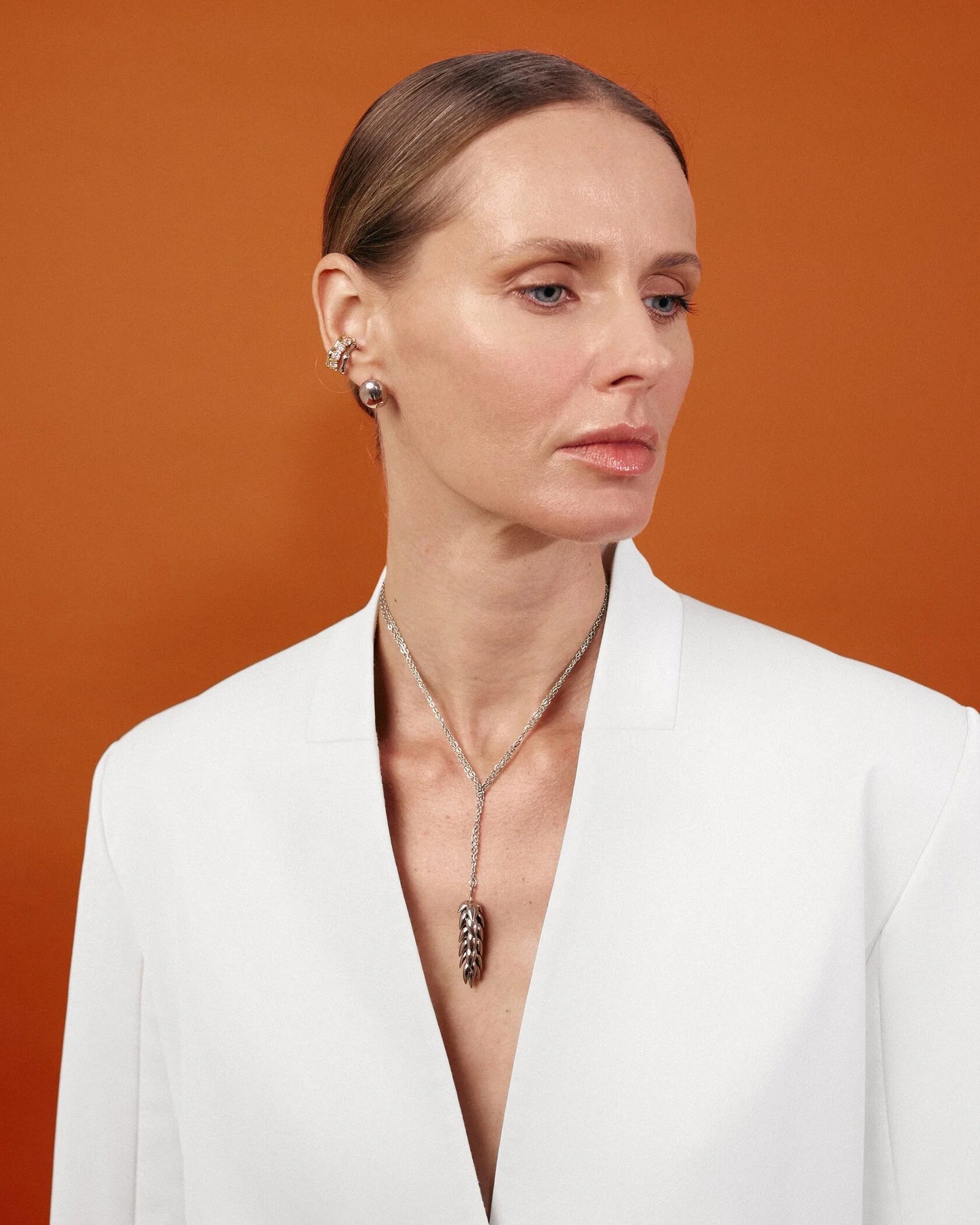 FREDINSKAYA jewelry - "Wheat Spike" necklace SILVER