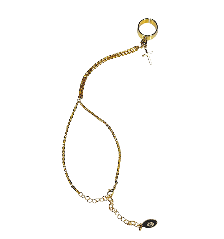 Grains dev Verre - "ELSA BRACELET" GOLDEN