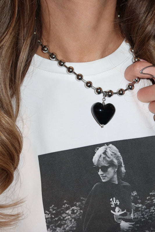 TSATSA_PETSKY "YOUR HEART STEEL NECLACE"