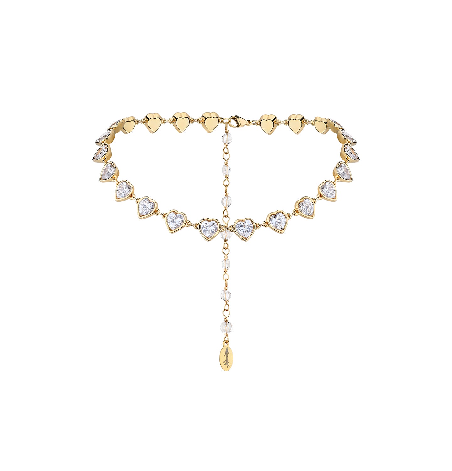 Grains de Verre - "COLD HEART" CHOKER GOLD