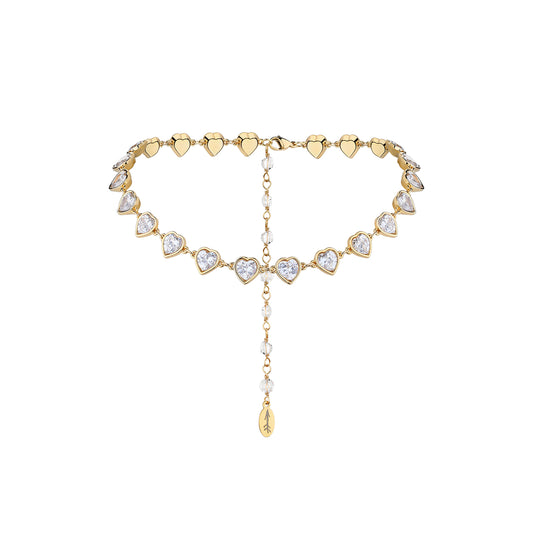 Grains de Verre - "COLD HEART" CHOKER GOLD