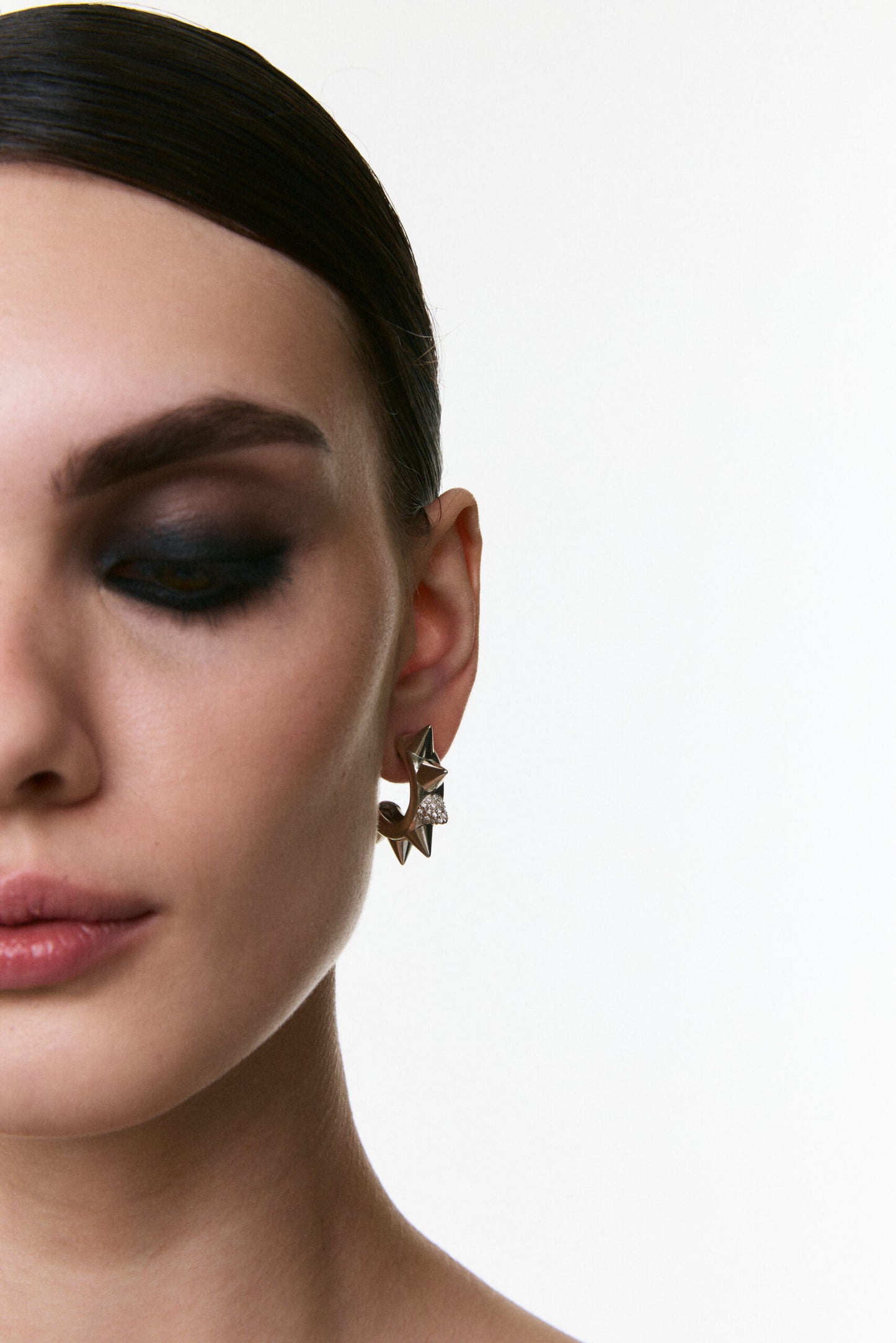 Grains de Verre - "THE THORN" Earrings Silver