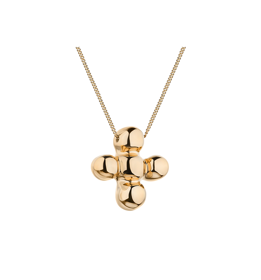 Grains de Verre - "BLOOM" CERAMIC NECKLACE" GOLD