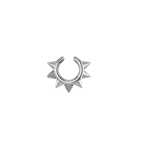 Grains de Verre - "THE THORN" Cuff Silver