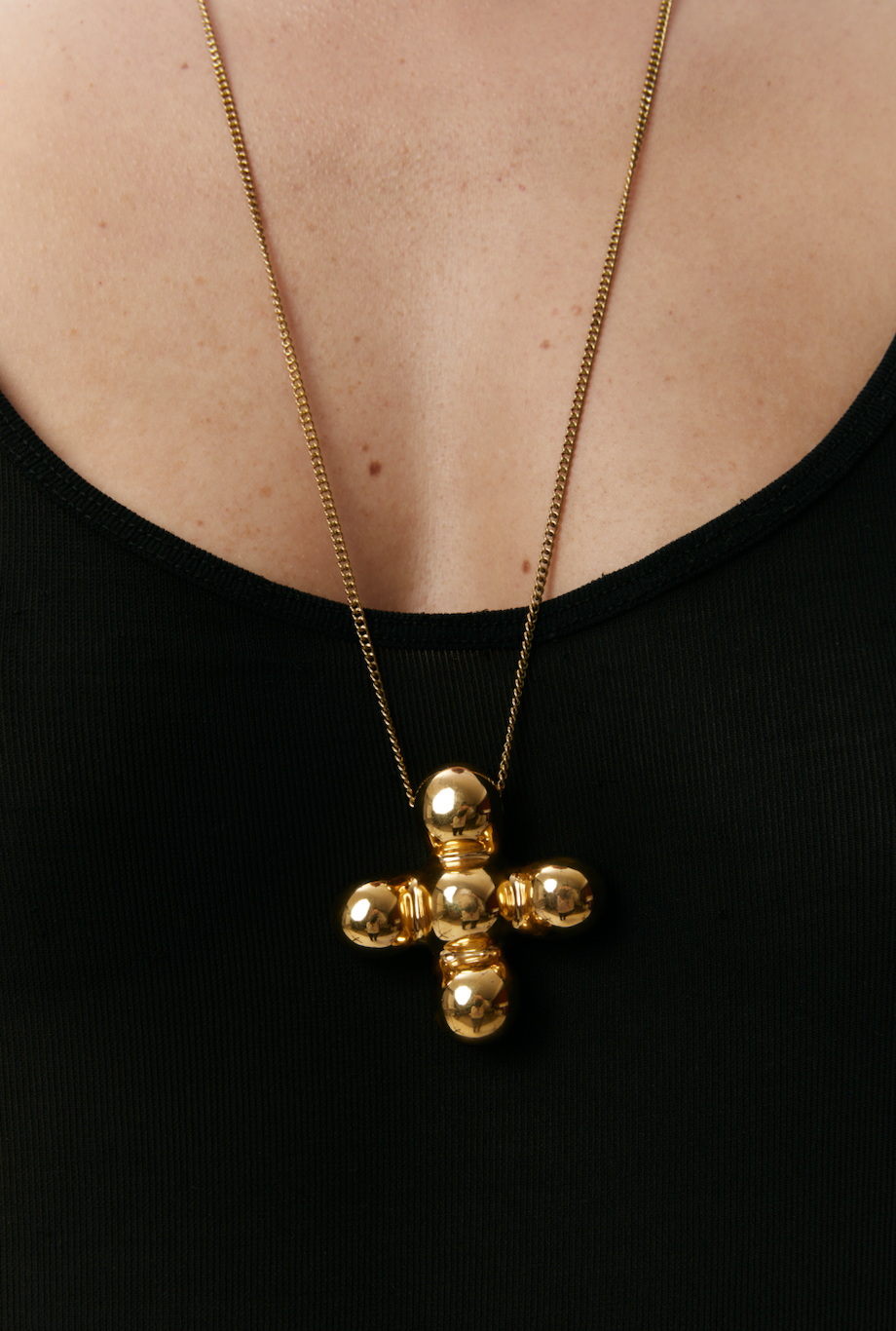 Grains de Verre - "BLOOM" CERAMIC NECKLACE" GOLD